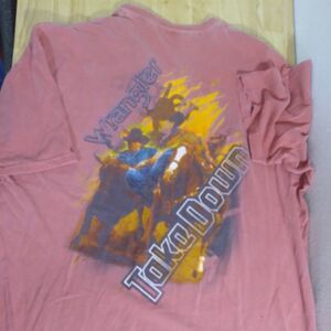 Wrangler Takedown Rodeo Cowboy Graphic T-Shirt